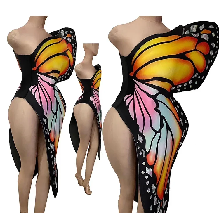 Аксессуары для рейва, праздничные наряды, крылья бабочки, аксессуары для костюмов, сценическая вечеринка, крылья для ночного клуба, косплей, женский танец, трансвестит