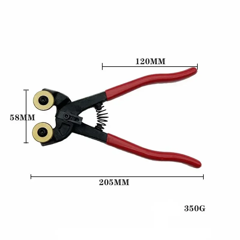 Mosaic Nippers Cutting Plier Wheel Blades Double Roller Tile Pliers Heavy Duty Double Round Wheel Flat Glass Cutting Nipper