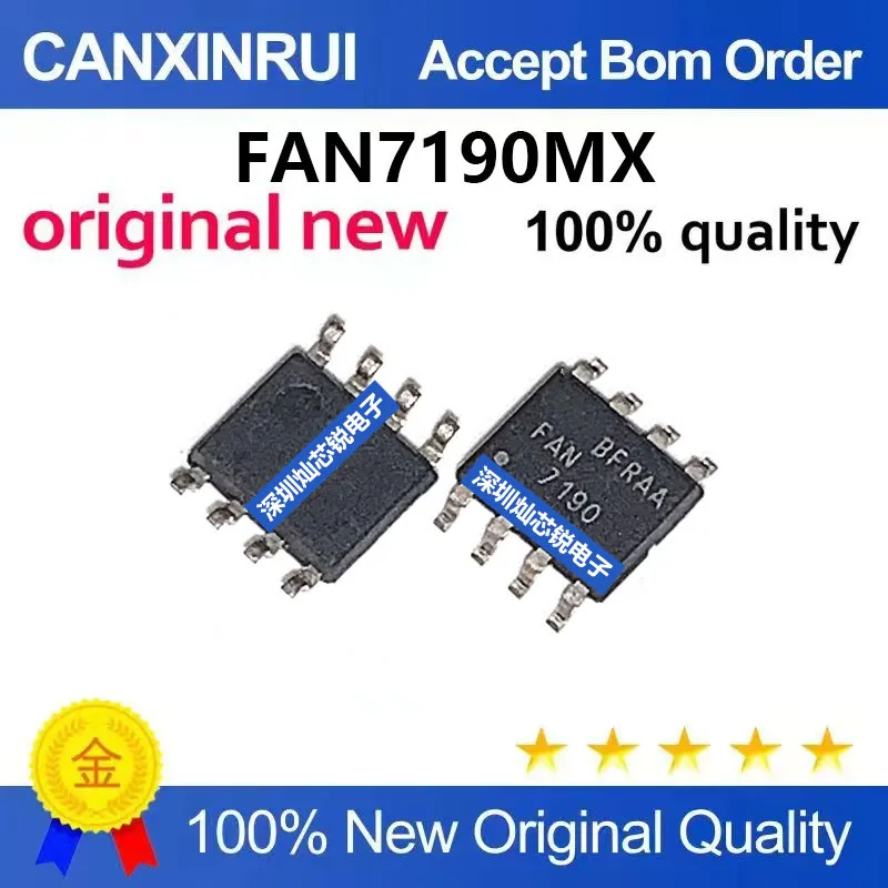 (5-100pieces)Brand new original FAN7190MX FAN7190 SMD SOP8 MOSFET integrated chip