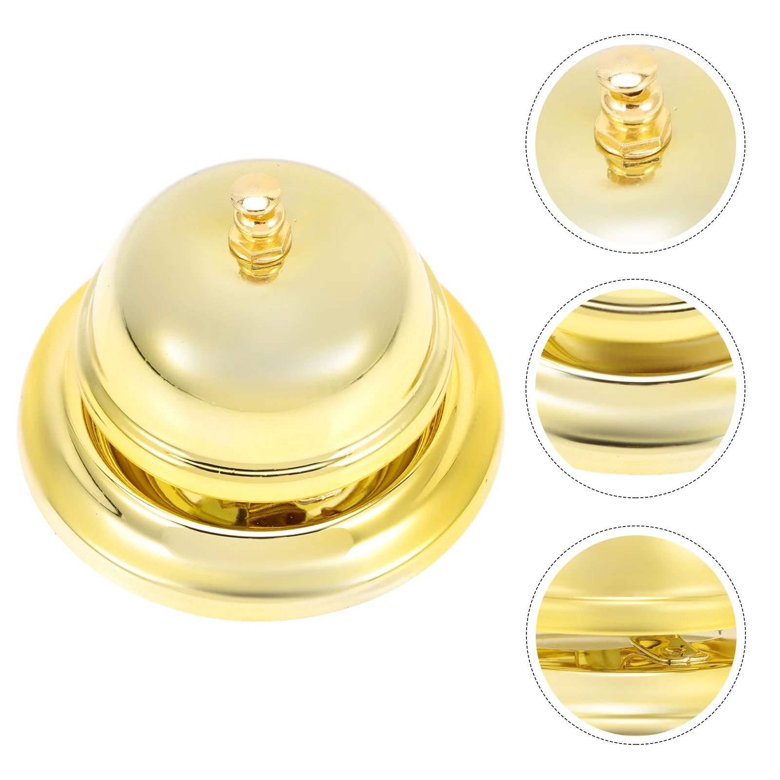 

Service Bell for Hotels Music Ring Doorbell Chime Metal Table Golden Alloy