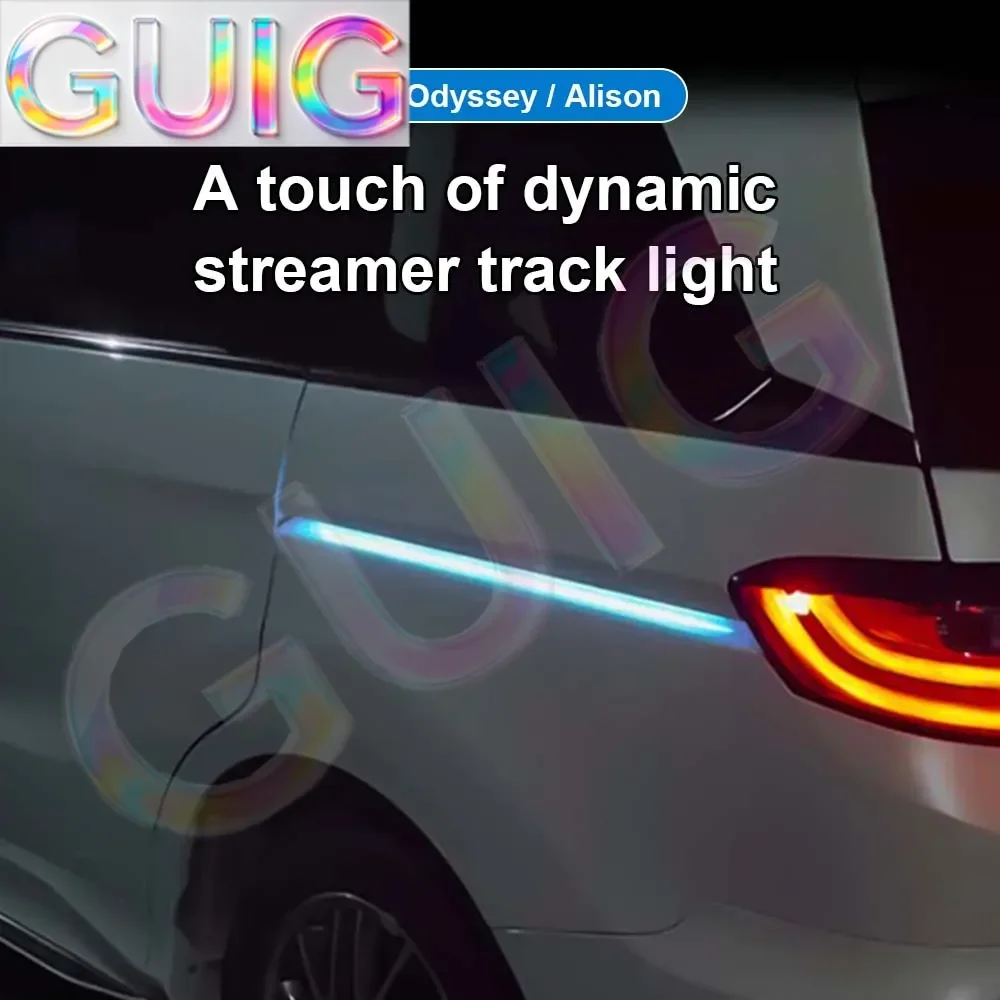 12V Car LED Dynamic Streamer Track Light Two Color Transformation for Honda Odyssey Elysion 2015-2022 2023 Daytime Running Light