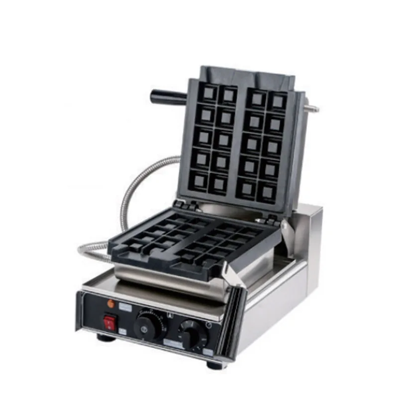 Kitchen Equipment Vertical Waffle Cubes Bites Maker Baking Machine Commercial Crispy Waffle Buns Baker Iron Plate For Snacks