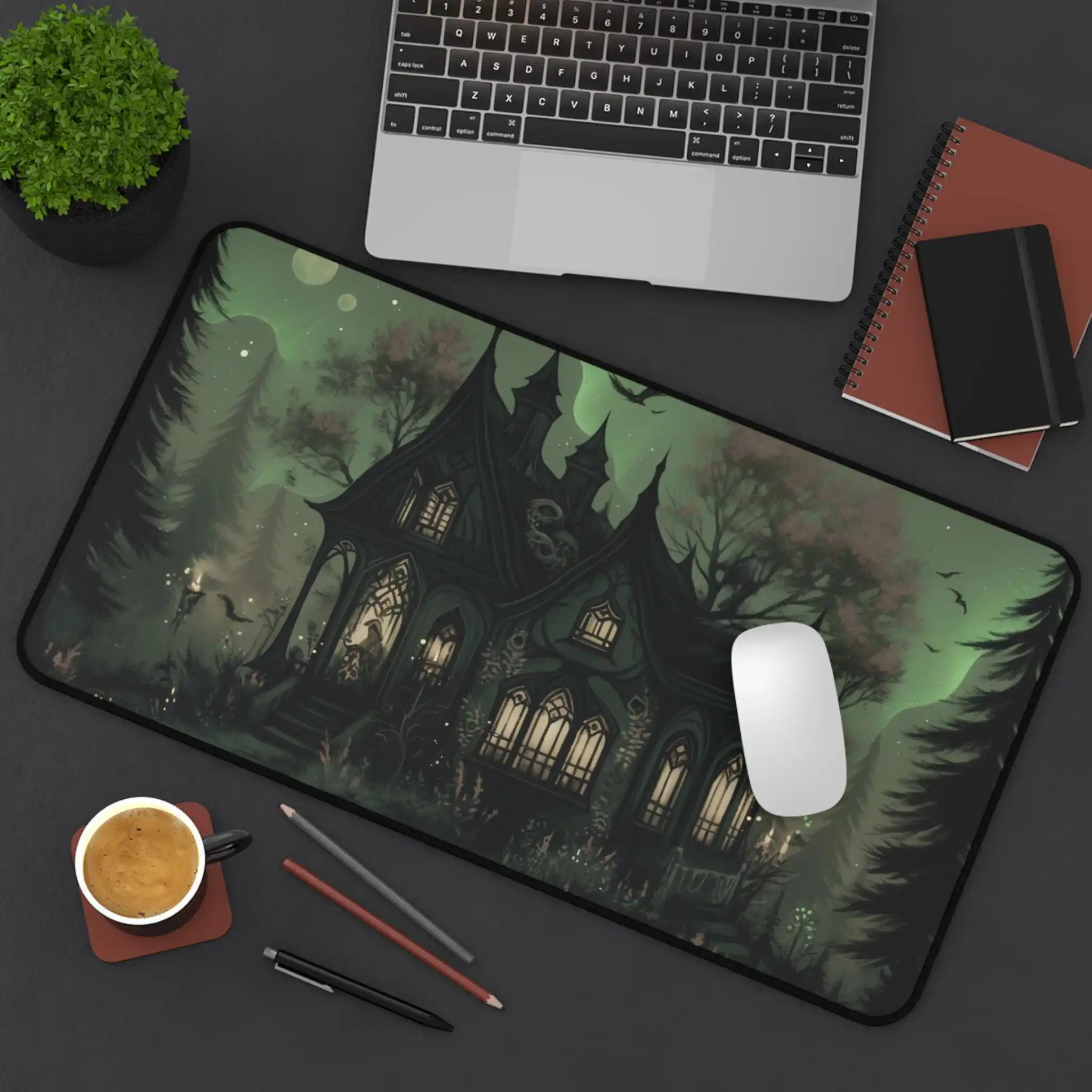 

Horror Forest Themed Mouse Pad, Non-slip and Waterproof Mouse Pad, Office Gaming Desk Decoration Mat, Perfect Gift for Friends.
