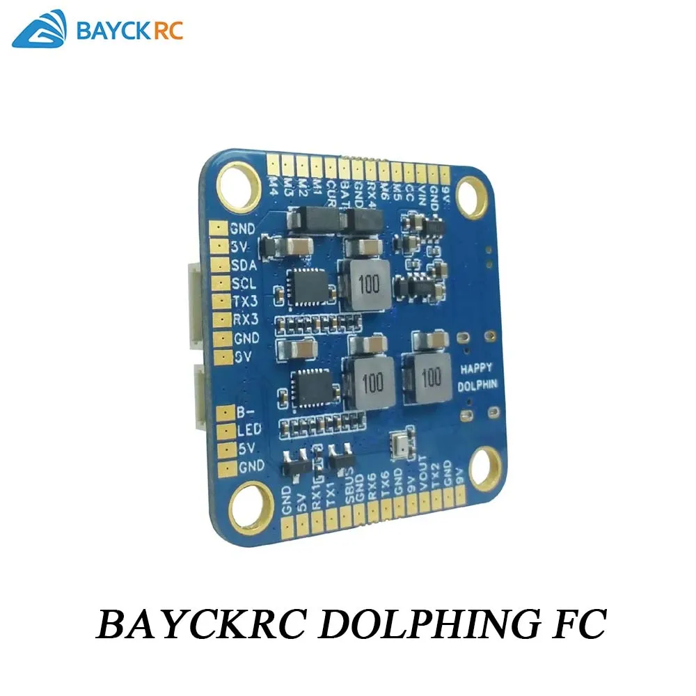 

Контроллер полета BAYCK DOLPHIN FC Betaflight AT32 F435 9V3A/5V3A Dual BEC для RC FPV Freestyle Racing Drone Quadcopter