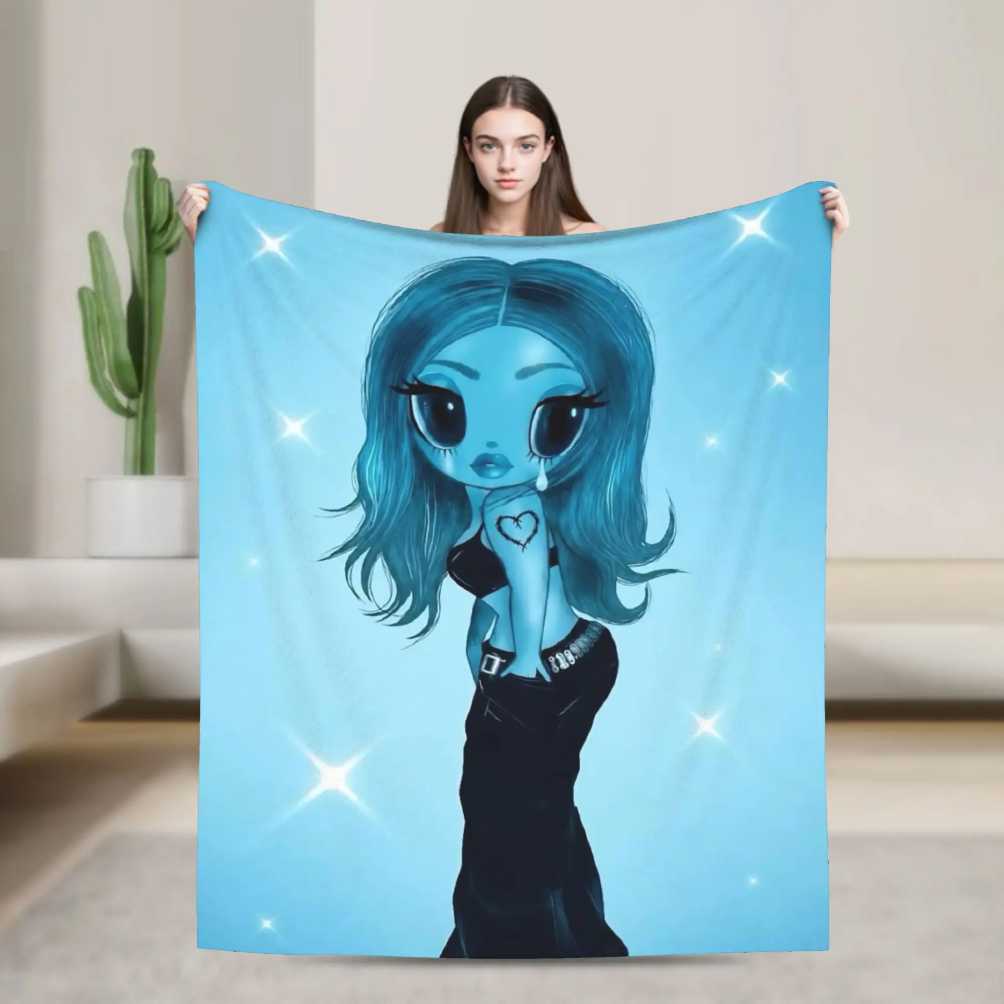 Karol G I Don't Regret Feeling So Much Blanket Velvet  Lightweight Throw Blanket for Car Sofa Couch Bedspread