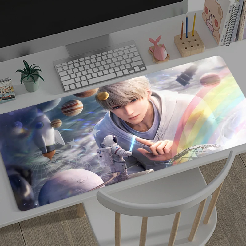 Alas Mouse Cinta Besar dan Ruang Dalam Xavier Alas Keyboard Gamer Alas Mouse Pelindung Meja Gaming Alas Mouse Deskmat PC Alas Mouse Permainan Anime