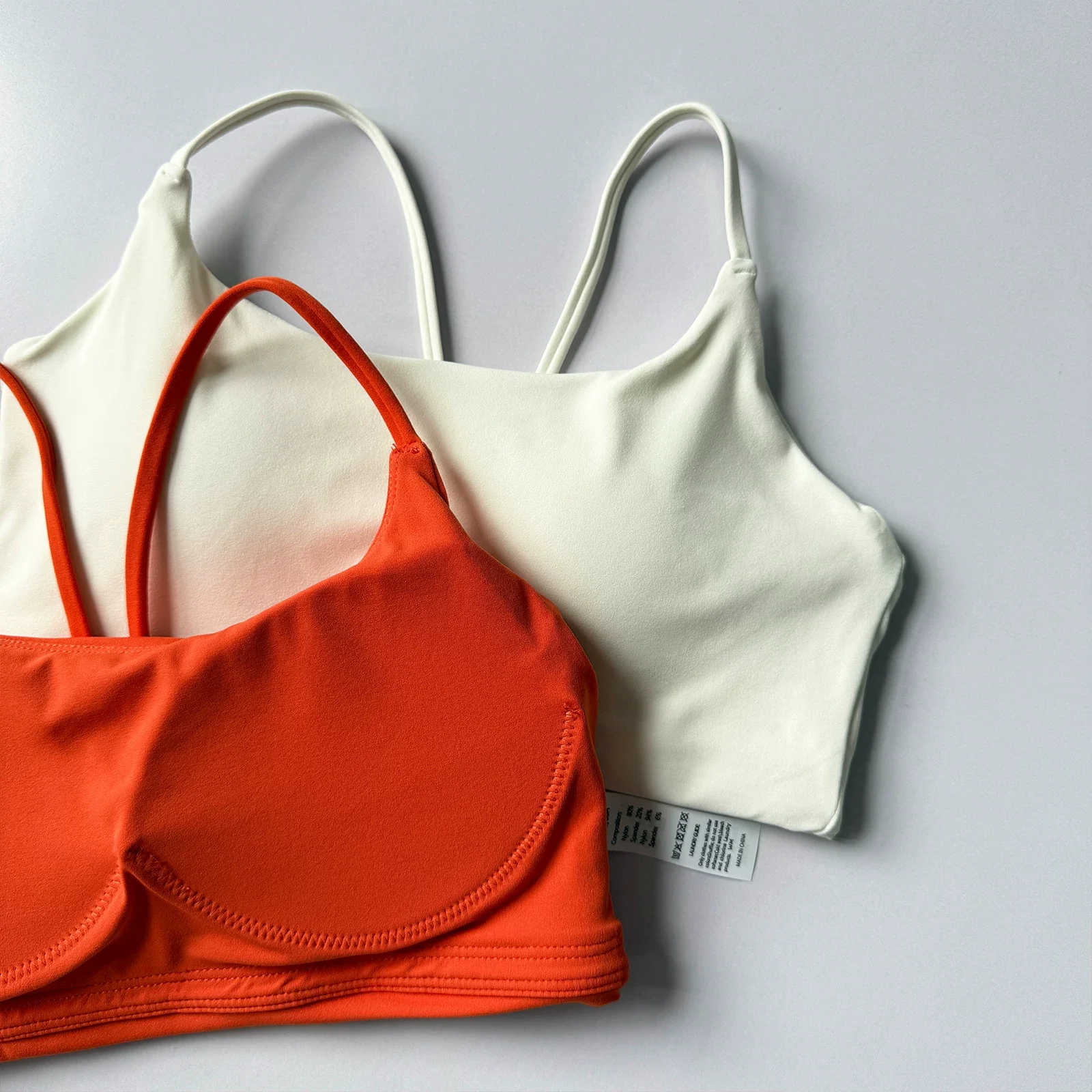 Stoßfestes Sport-BH für Damen mit Polstern, schnelltrocknend, atmungsaktiv, Yoga-Tanktop, Pilates-Trainings-BH, Fitness-BH – Detail 6