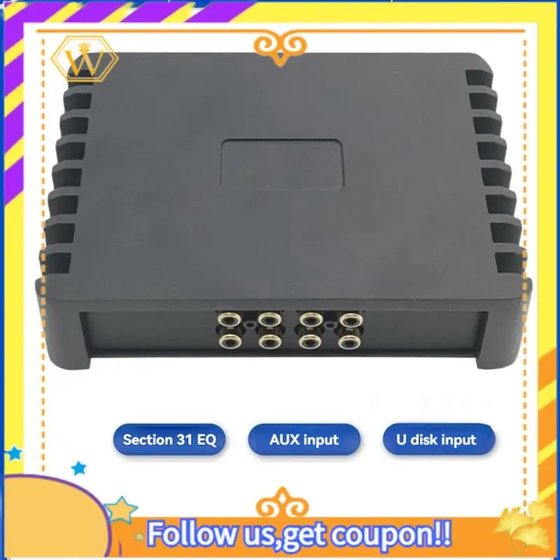 Prosesor Audio Dsp EQ Band 31 Terbaru 4-Input 6-Output Amplifier DSP Mobil 6 Saluran Amp Modifikasi Audio Mobil Kelas AB