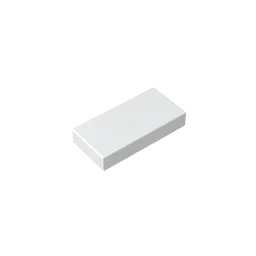 Gobricks GDS-566 Fliese 1 x 2 mit Nut, kompatibel mit Lego 3069 30070 Teilen, technische DIY-Bausteine für Kinder