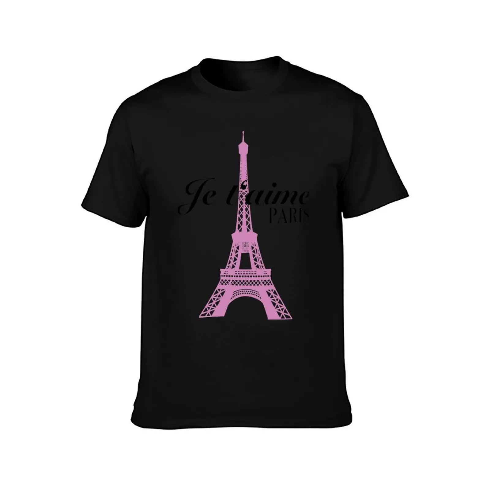 I LOVE PARIS JE T AIME EIFEL TOWER T-Shirt Anti-Wrinkle Short Sleeve T-Shirt