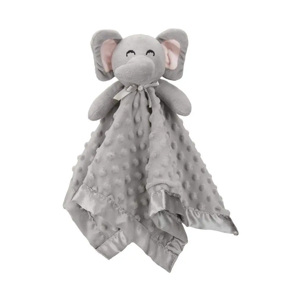 

Pro Goleem Elephant Security Blanket, Soft Lovey Unisex Lovie Baby Gifts for Boys and Girls Snuggle Toy Stuffed Animal Newborn E