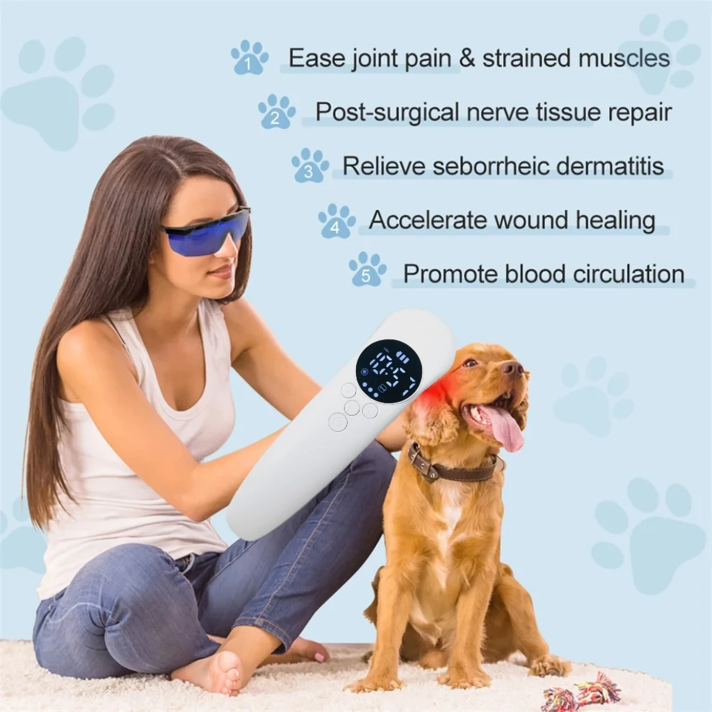 Portable650nm808nm Cold Laser Therapy at Home Relieves Knee Joint Muscle Pain and Inflammation Effective Arthritis Relief Device