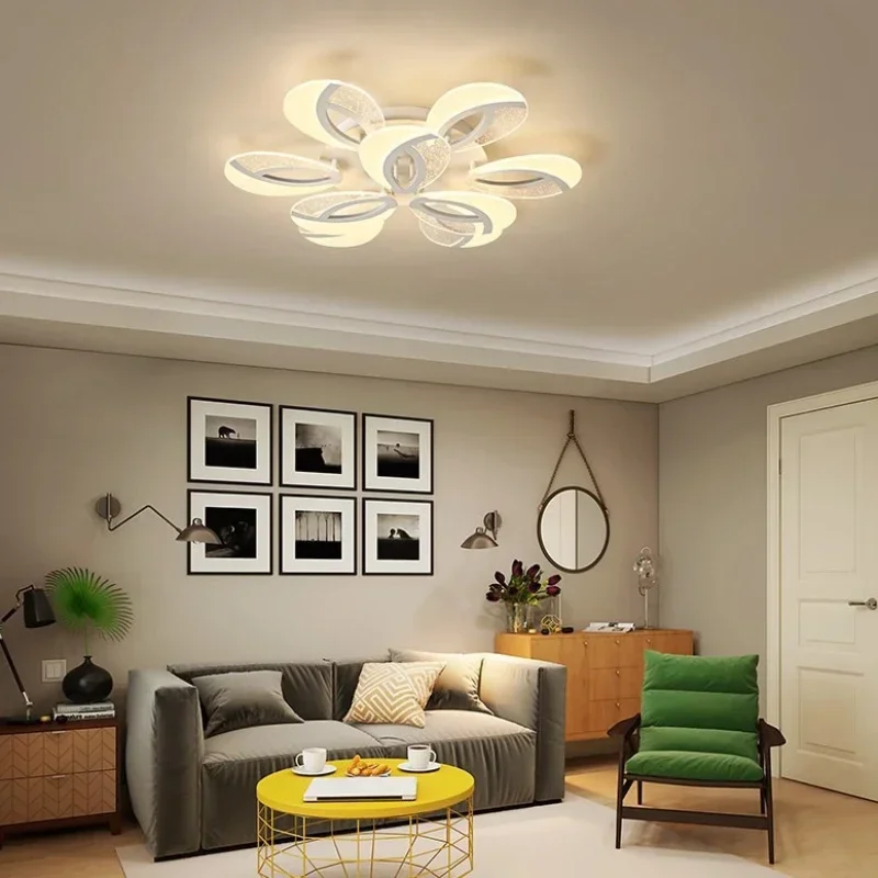 Imagem -05 - Lâmpadas de Teto Circulares Nórdicas Luz para Casa e Sala de Estar Decoração Moderna e Simples Luz Atmosférica Lâmpadas de Quarto de Personalidade