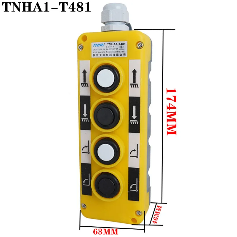 Car tail lift button switch COP-2B COP-3B COP-4B crane loading and unloading control handle TNHA1-T281 TNHA1-T381 TNHA1-T481