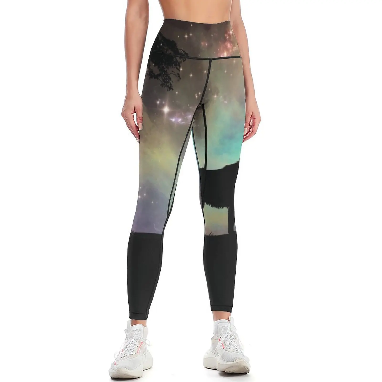 

Howl at the Moon Leggings Clothing fitness Female legging pants gym's sportswear Womens Leggings