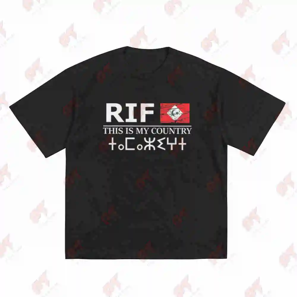 Moroccan Rif Amazigh Berber This Is My Country Short Sleeve Tee 100% Cotton T-Shirt
