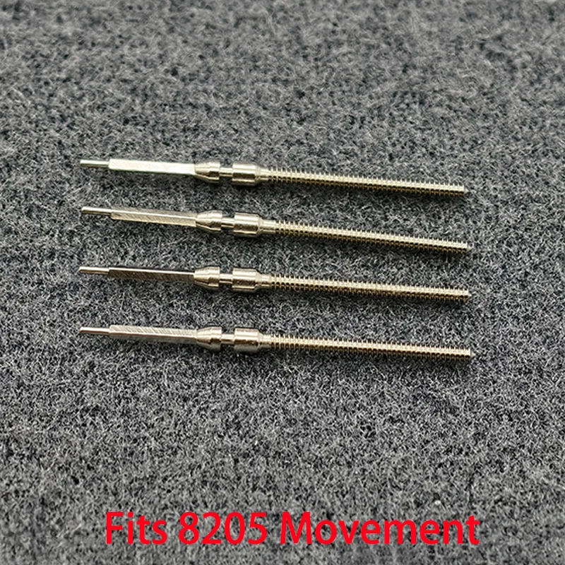 2PCS/4PCS Watch Crown Stem Spare Parts Crown Watch Steel Stem Kit Fit 8205 Automatic Mechanical Movement Stem Watch Part