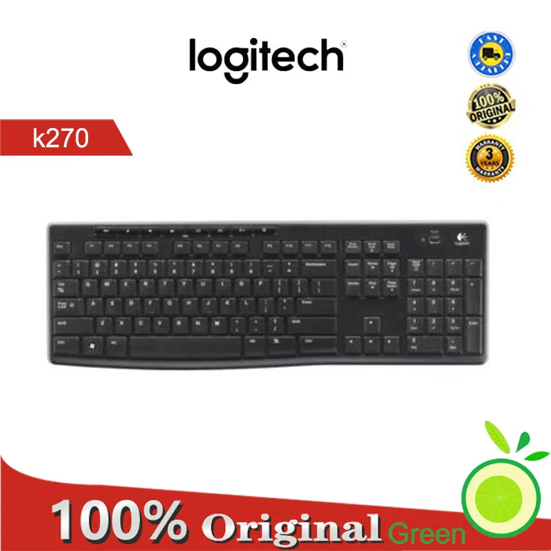 

Logitech K270 2.4G wireless full-size keyboard is suitable for windows Chrome computer laptop gamers genuine standard keyboard