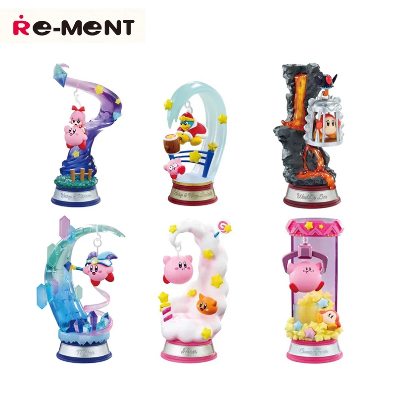 

Re-ment Genuine Hoshi no Kirby Swing Kirby Twinkle Traveler Vol.3 Kirby Ribban Waddle Dee Anime Action Figures Toys Kids Gift