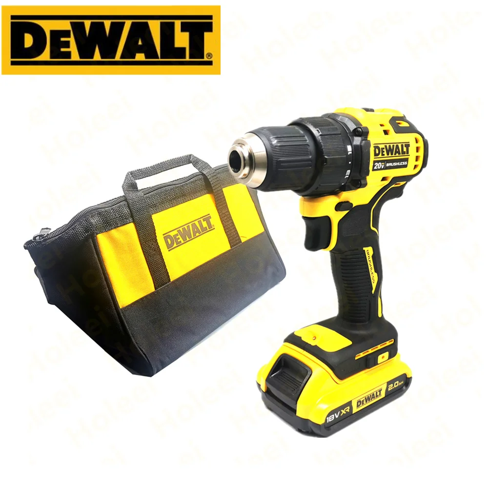 

DEWALT 20V Max compact lithium battery brushless electric drill driver DCD708 Power Screwdriver