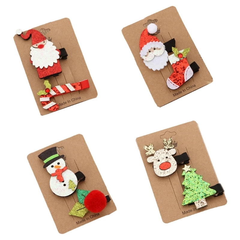 

Christmas Hair Clip Christmas Hairpin Christmas Barrettes Santa Headpiece Christmas Hair Accessories Girl Christmas Gift