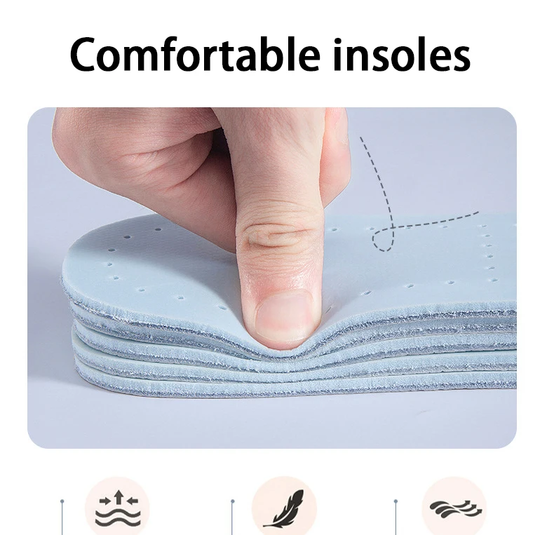1 Paar/2 Paar Leder-Einlegesohlen, atmungsaktive Sport-Einlegesohlen, Latex-Elastik-Schuhsohle, bequeme Schuhpolster für Damen und Herren. – Detail 8