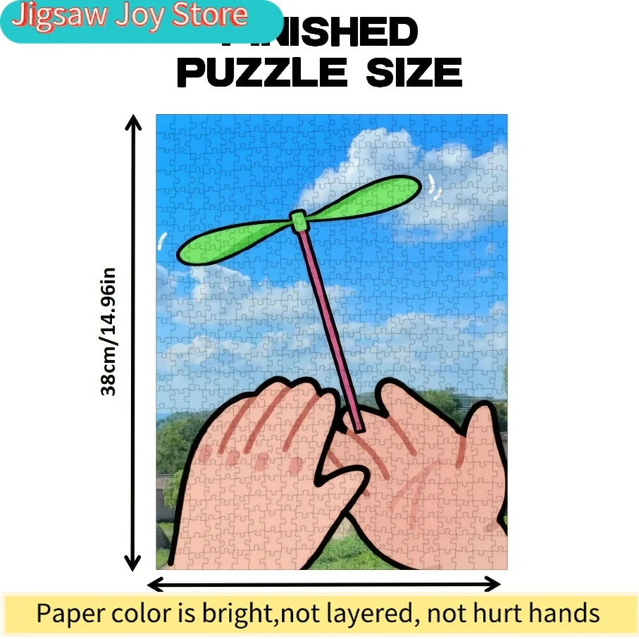 Puzzle a forma di libellula per adulti - Rompicapo impegnativo di grandi dimensioni con pezzi di carta atossici, gioco per serate in famiglia