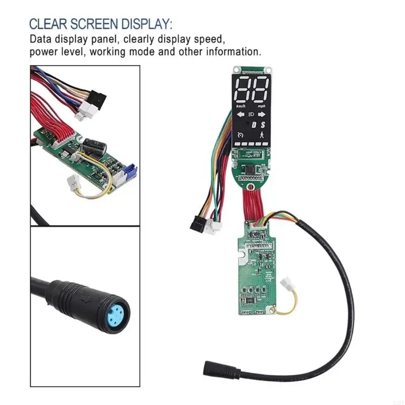 Scooter Dashboard Instrument Panel With Mileage Display Impact Resistant Design X37F