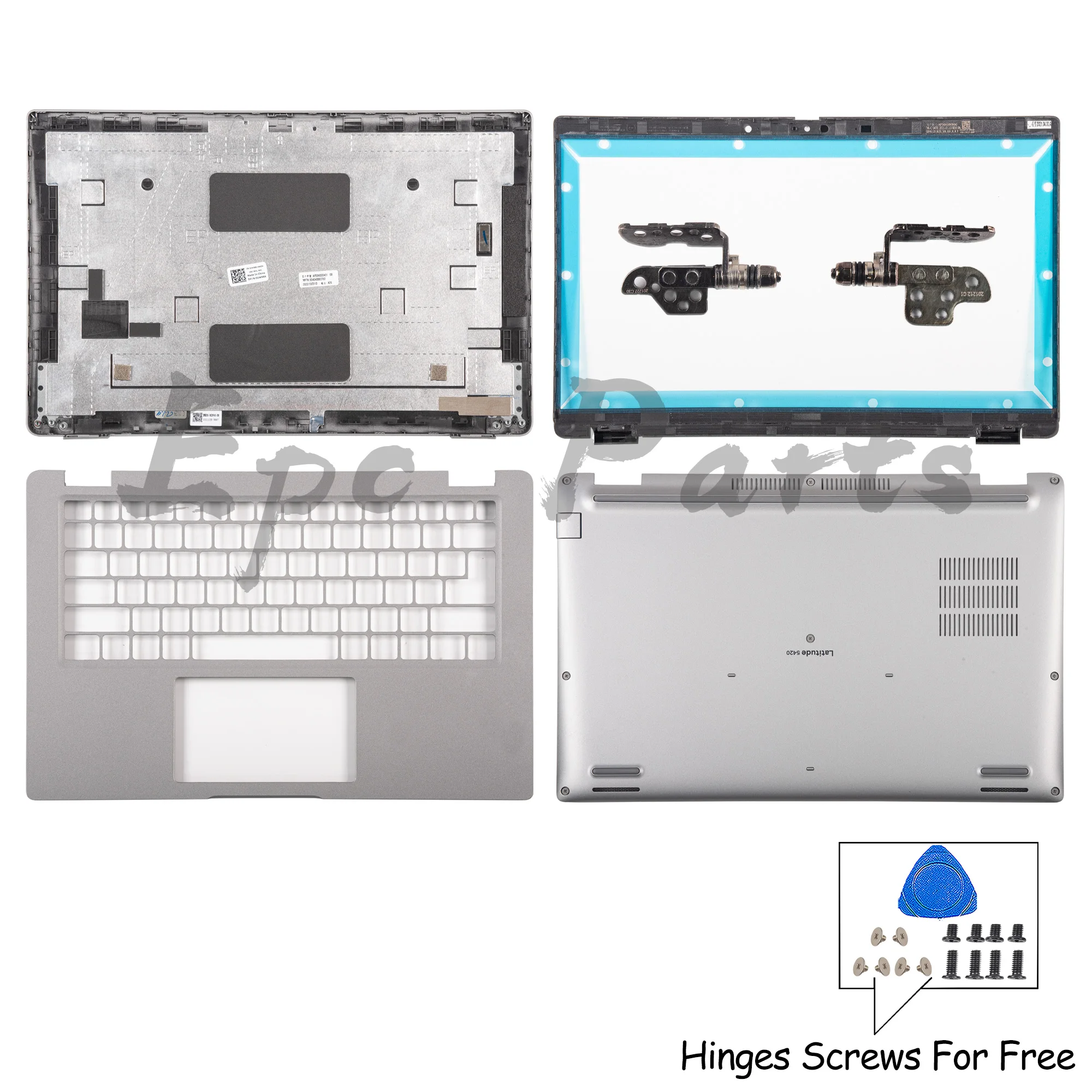 

Запчасти Epc для ноутбука Latitude E5420 5420 P137G, задняя крышка ЖК-дисплея, передняя панель, петли, упор для рук, верхняя часть корпуса 0DW98X 02VJKP 03FFJ7