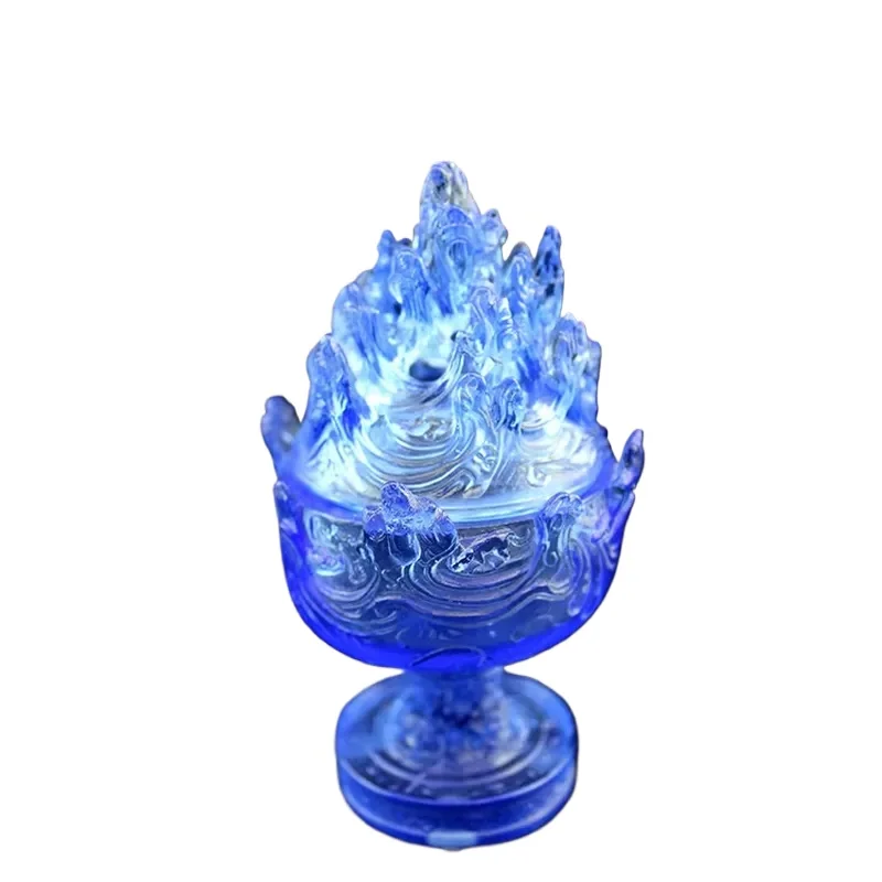 furnace arts and crafts amber glass incense burner Buddhist temple or tea room