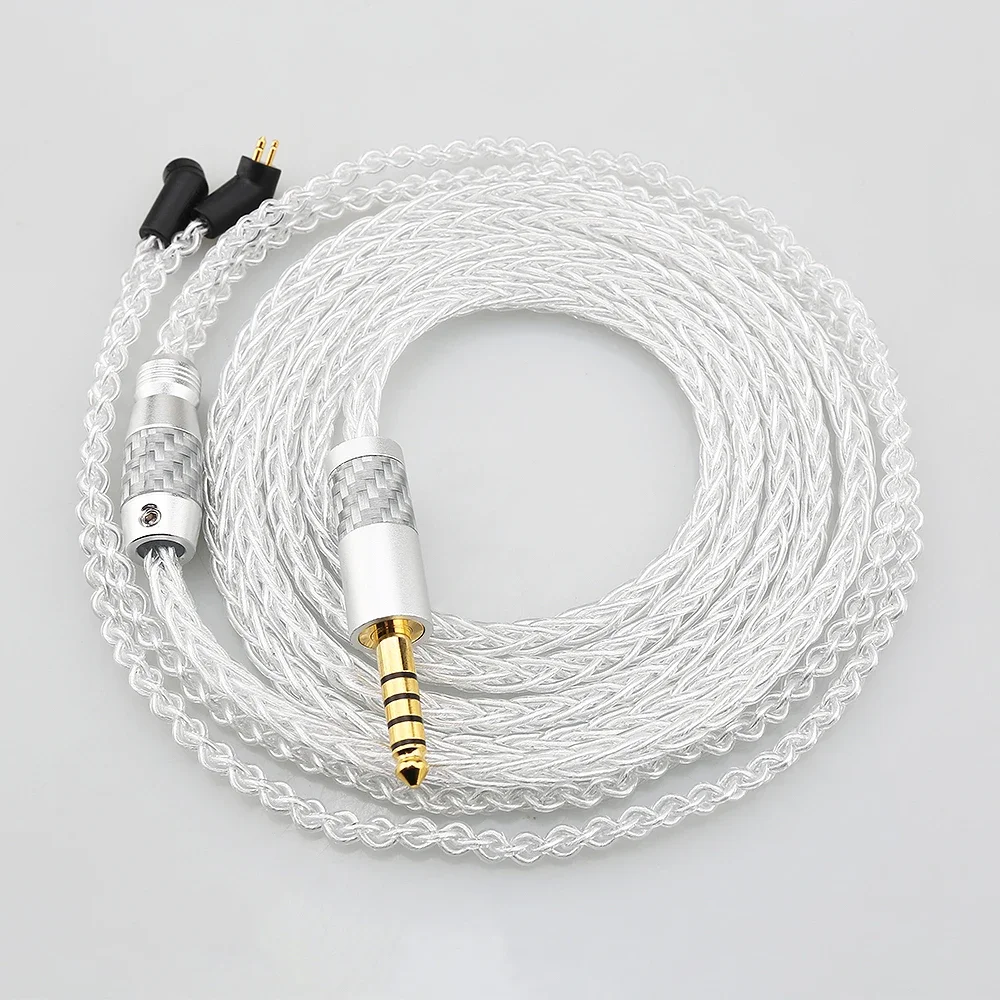 8-rdzeniowy kabel słuchawkowy HIFI z czystego srebra do słuchawek ETYMOTIC ER4P ER4B ER4S ER4PT