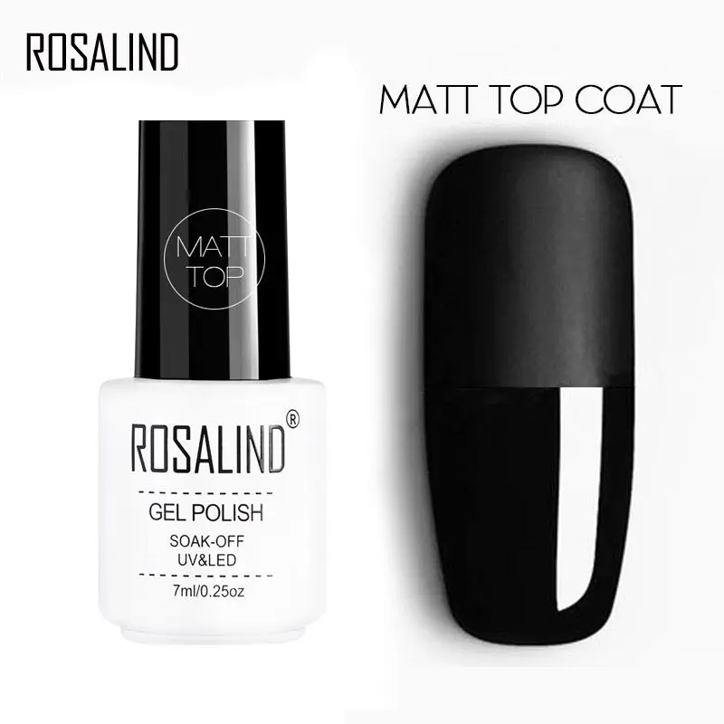 Rosalind 7Ml Top Base Matt Jas Nail Gel Polish Langdurige Versterken Hybrid Vernissen Nail Art Manicure Top Primer jas Uv Gel