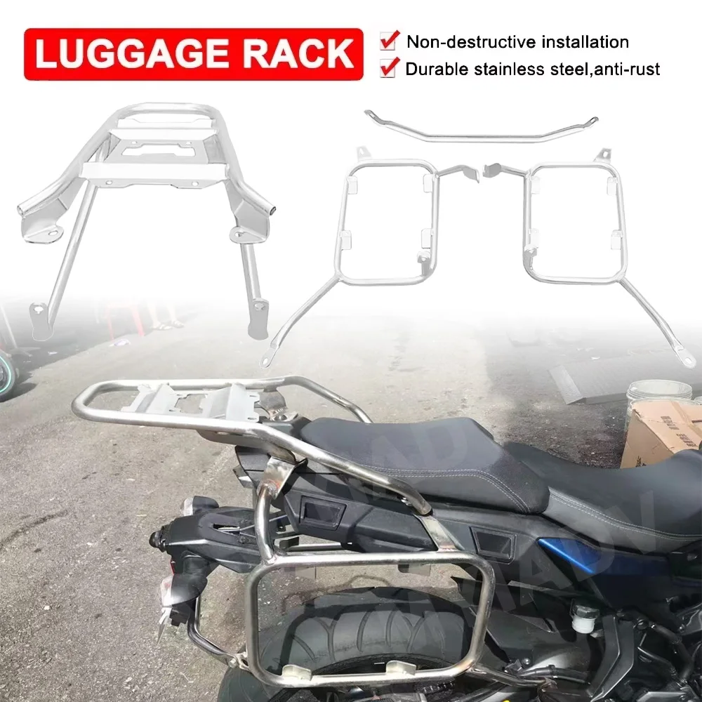 

Верхний чехол для мотоцикла, багажник для Yamaha Tracer 900 GT 900GT 2017-2021, седельная сумка на хвостовой багажник, кронштейн из нержавеющей стали