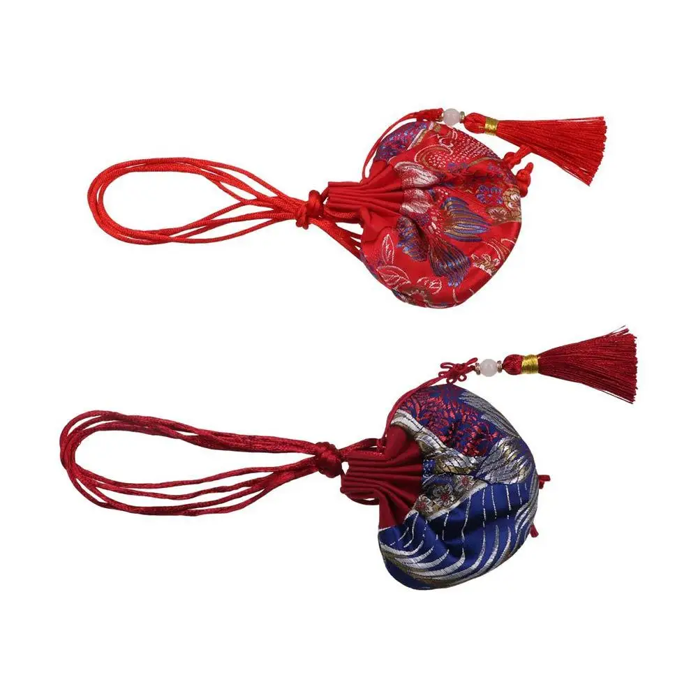 

Dragon Boat Festival Bag Flower Embroidery Sachet Retro Pattern Brocade Jewelry Storage Bag Small Pouch Jewelry Packaging