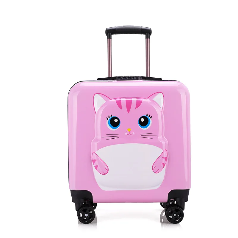 Kid\'s Luggage Children\'s Trolley Box Universal Wheel Luggage Box Password Box Cartoon Travel Box