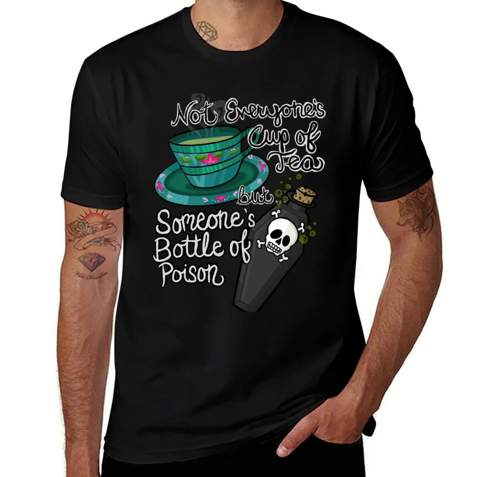 

Not a cup of tea T-Shirt t shirt custom print t shirt man casual T-Shirt