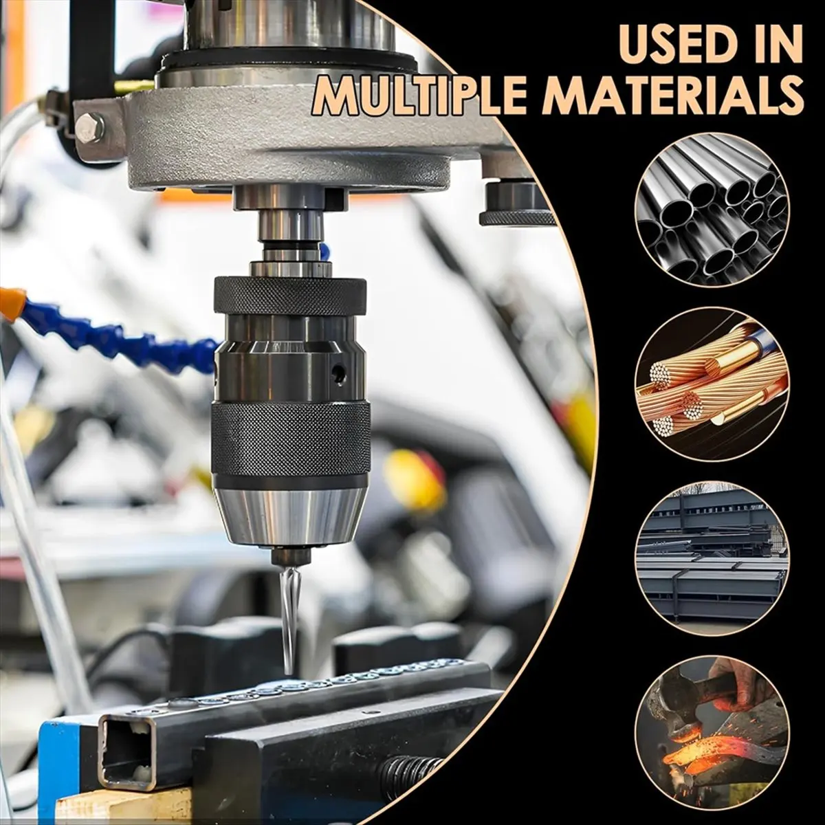 A58Z 7 Degree Ball Joint Tapered Reamer,Speed Steel Tapered Ball Joint Reamer Tool with 1/2 Inches Toolholder,W6542
