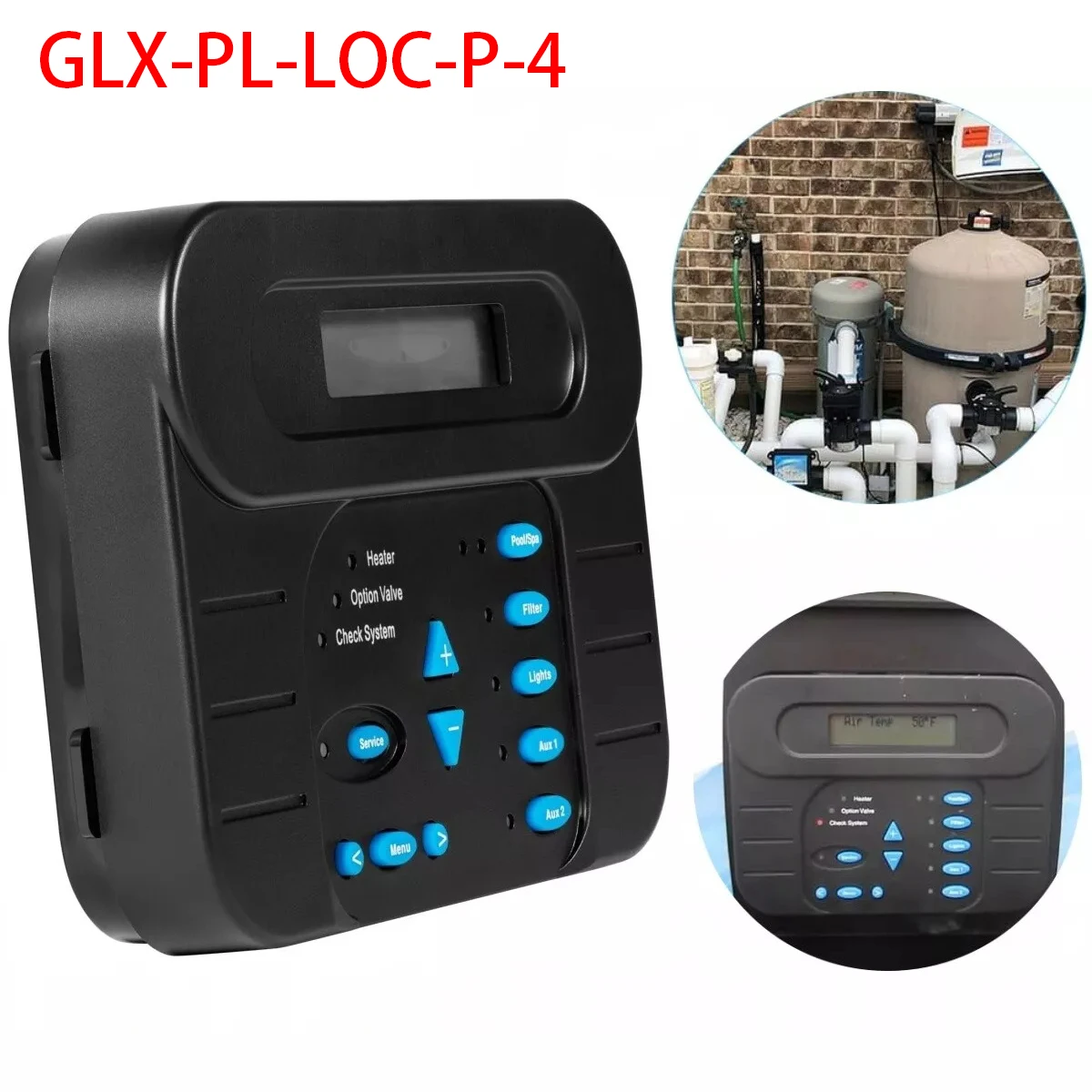 

TML GLX-PL-LOC-P-4 Local Display Keypad Replacement for Hayward PL-P-4 Goldline Pro Logic Automation and Chlorination