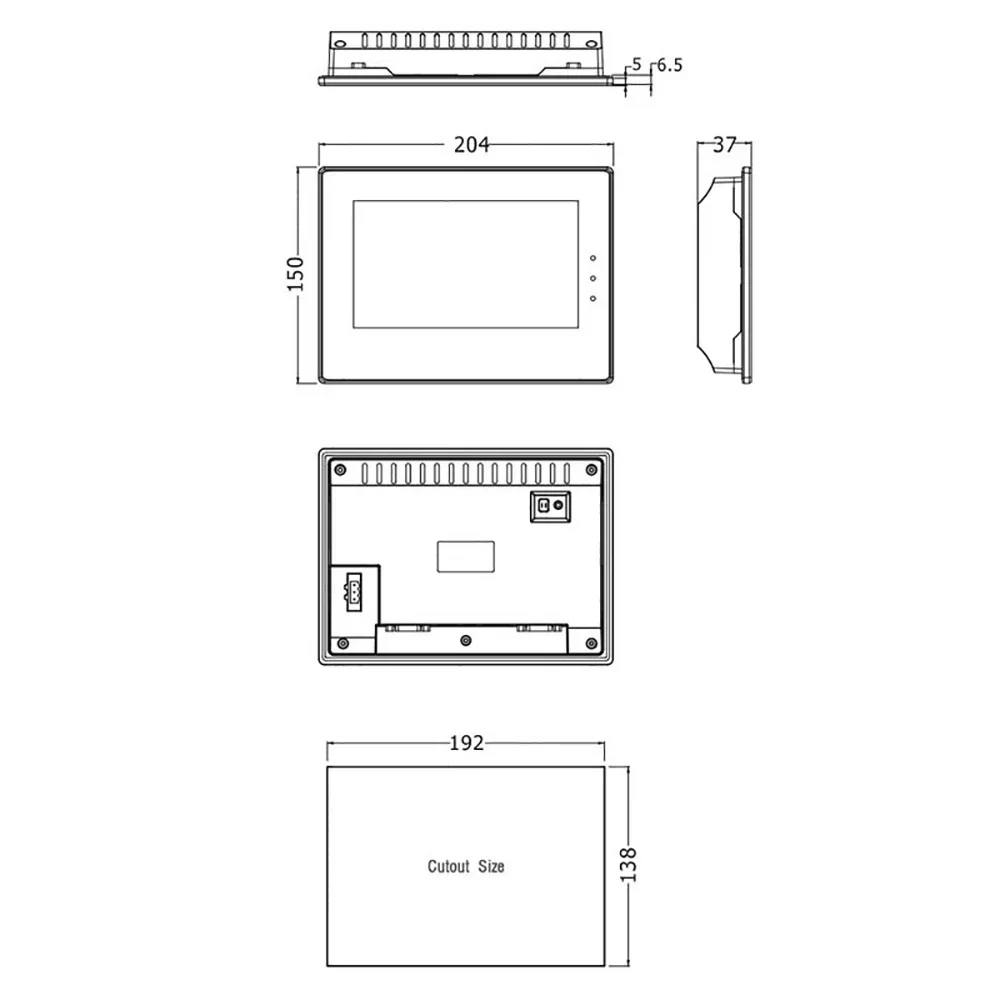 7 Inch Kinco MT4414TE MT4414T Touch Screen Ethernet Port HMI Human Machine Interface Touch Panel