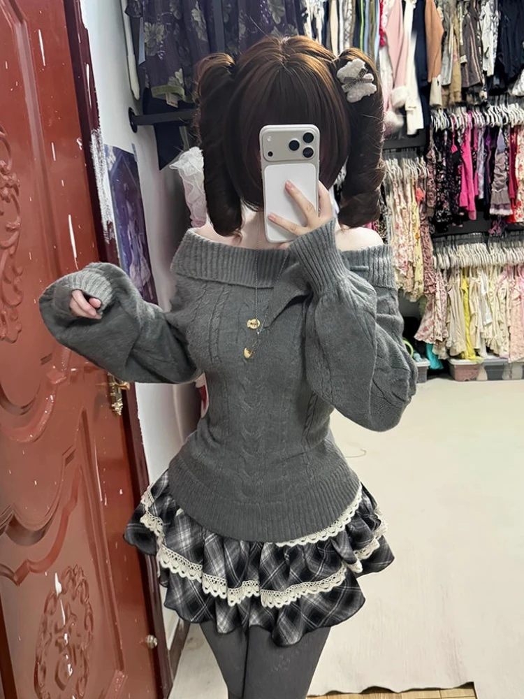 Kawaii Japanse stijl 2-delige  - Women'S Fashion Knitwear recensie en prijs