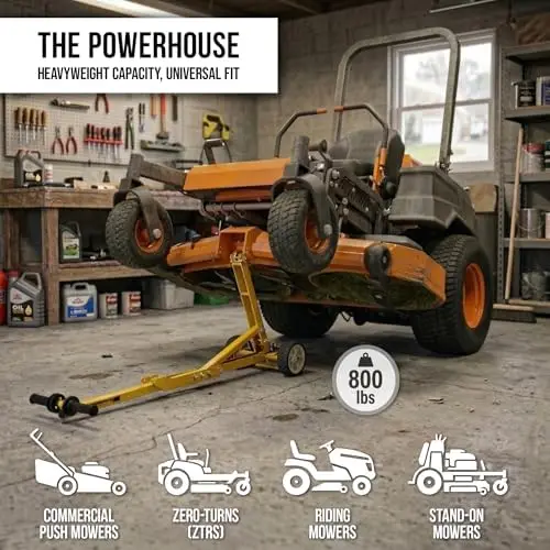 Jungle Jack V2 Mower Jack - Lift Most Mowers, Even ZTRs - 800 Pound Capacity!