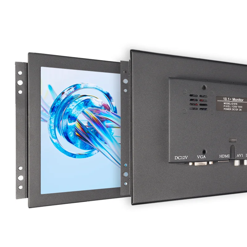 10.1 Inch Industrial Open Frame PCAP Touch Screen Monitor 1280*800 High Brightness 1000 Nits Outdoor Use With HDMI VGA USB