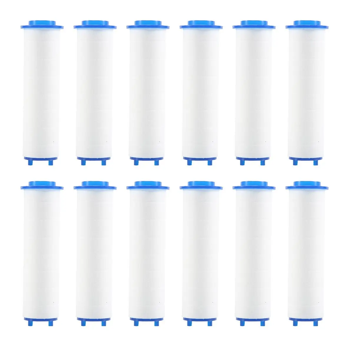 ABQX 12PCS Replacement Shower Filter for Hard Water - High Output Shower Water Filter to Remove Chlorine and Fluoride Home