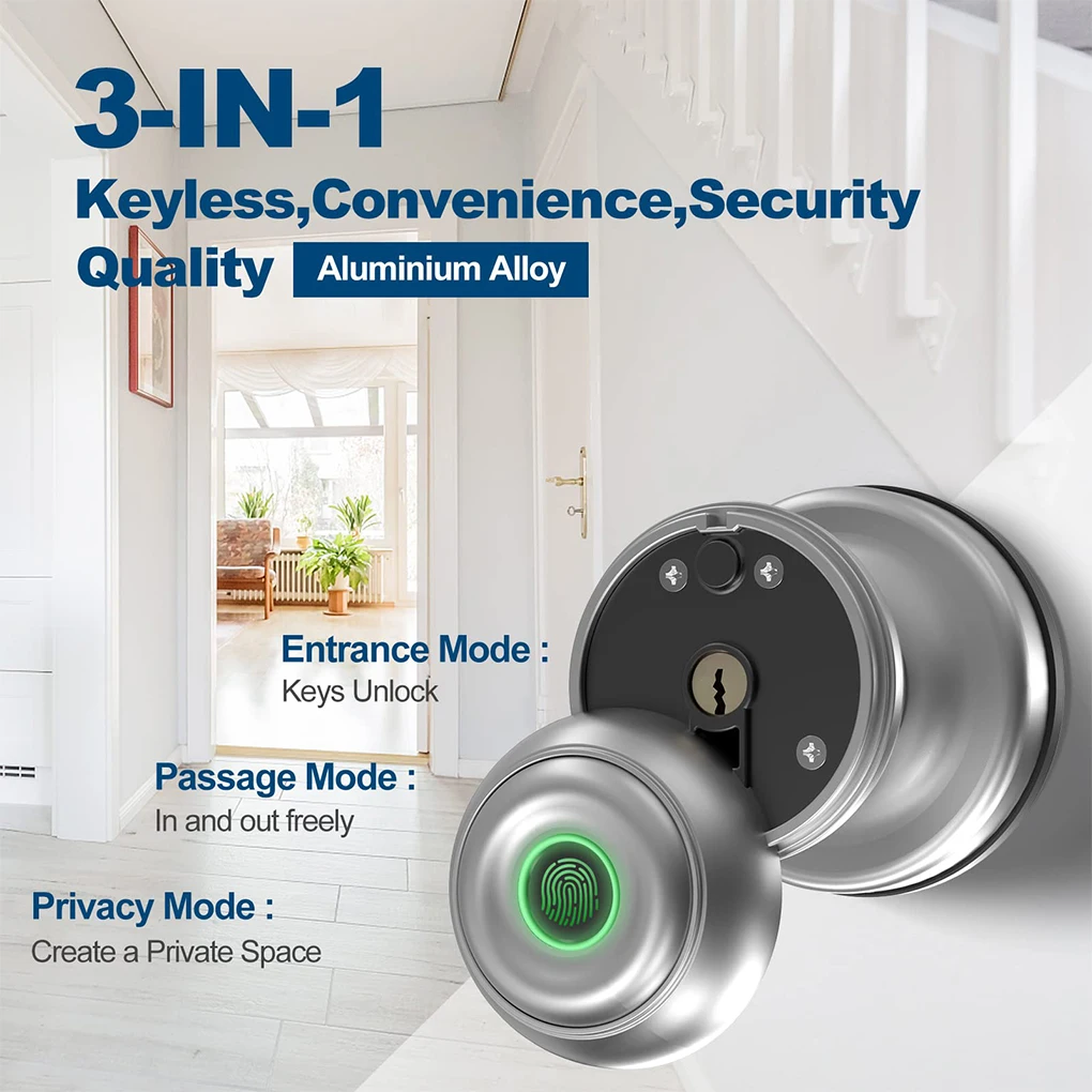 Easy And Convenient Access Control For Door Smart Lock More Intelligent And Secure Smart Door Knob