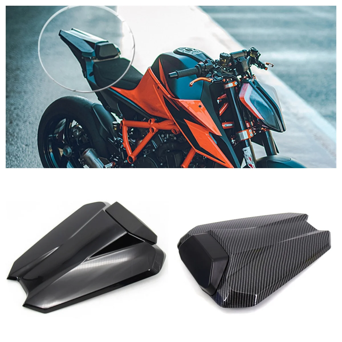 

New Motorcycle Rear Seat Cover Passenger Cowl Fairing For KTM 1290 Super Duke R 2020 2021 Tail Section Motorcycle Accessories