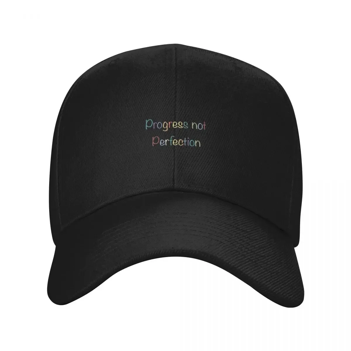 

Progress not perfection Baseball Cap Fishing cap Sunscreen funny hat Women's Men's