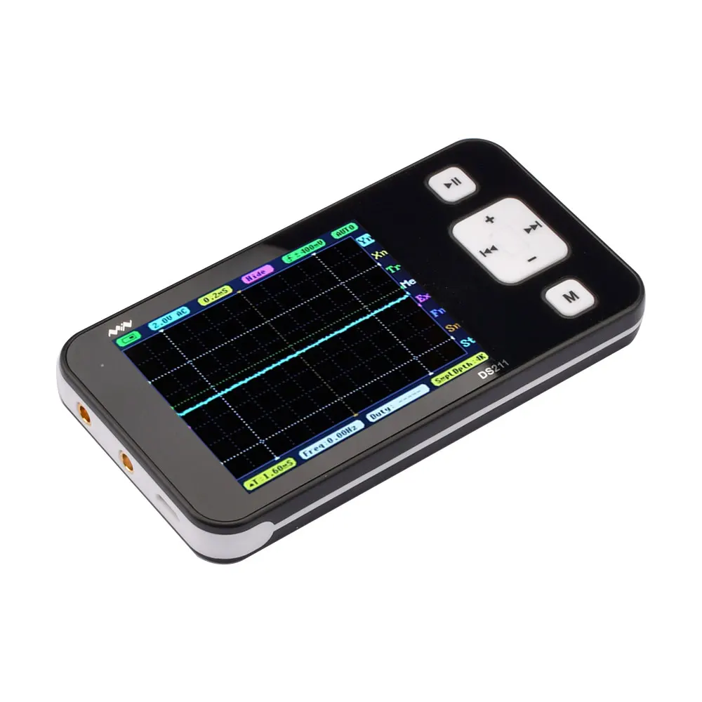 

MINI DS211 ARM Nano Pocket Professional Portable Digital Oscilloscope Digital DSO 211 DS 211 DS0211 DS0 211 with MCX Probe Tool