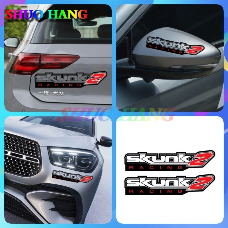 

2X SKUNK2 DECAL STICKER US MADE TRUCK VEHICLE JDM SUSPENSION RACING CAR WINDOW Vinyl Car Accessories Sports Car Stickers