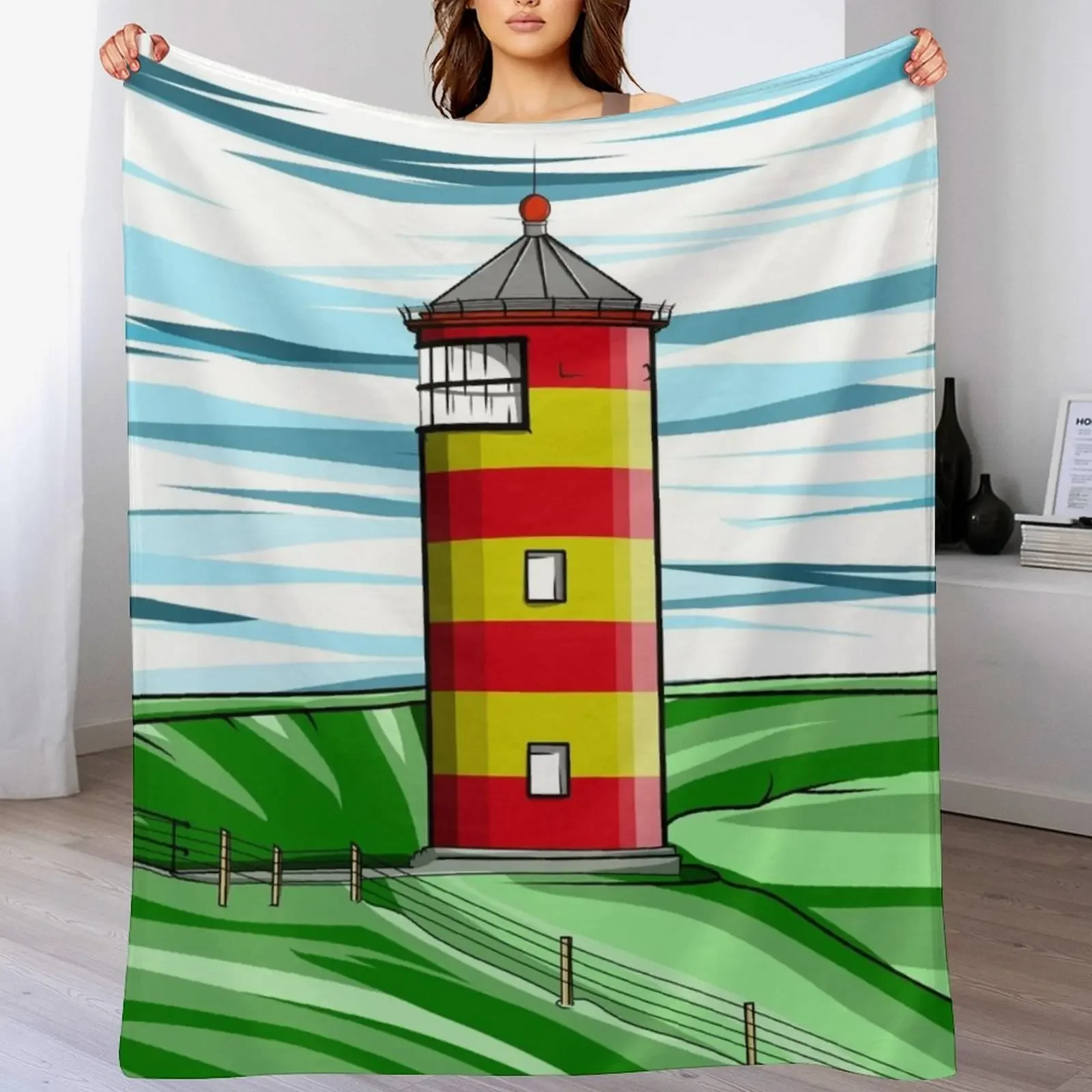 

Pilsum Lighthouse Pilsumer Leuchtturm Germany Throw Blanket Bed covers manga warm winter Blankets