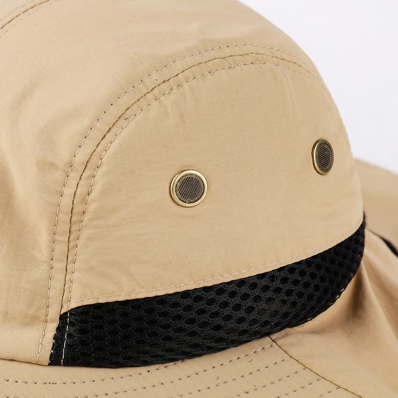 Fishing Hat with Neck Flap and UPF 50+ Sun Protection Brim Bucket Sun Hat Cap for Men and Women